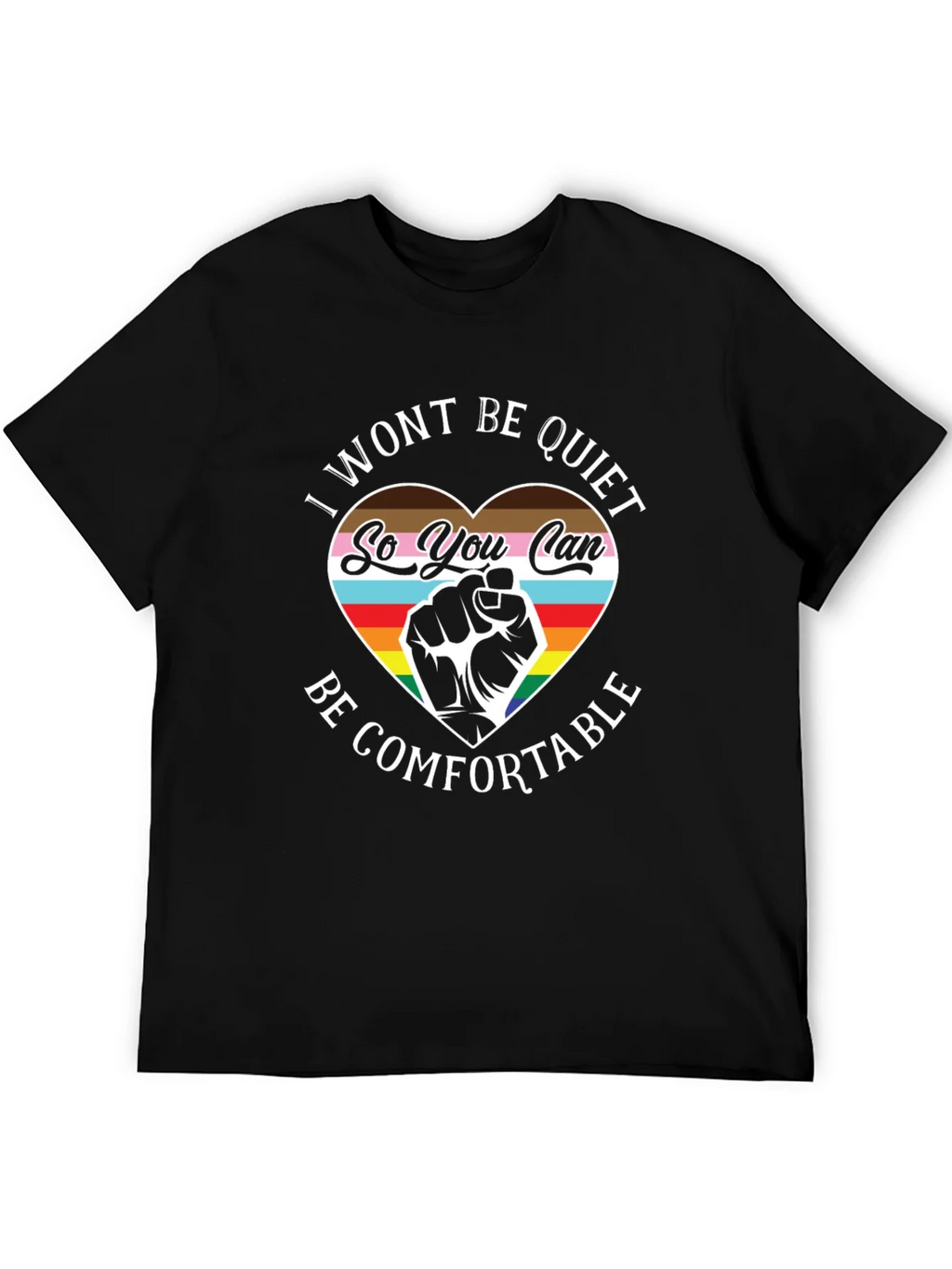 LGBTQ+ Pride T-Shirt - I Wont Be Quiet product image 5