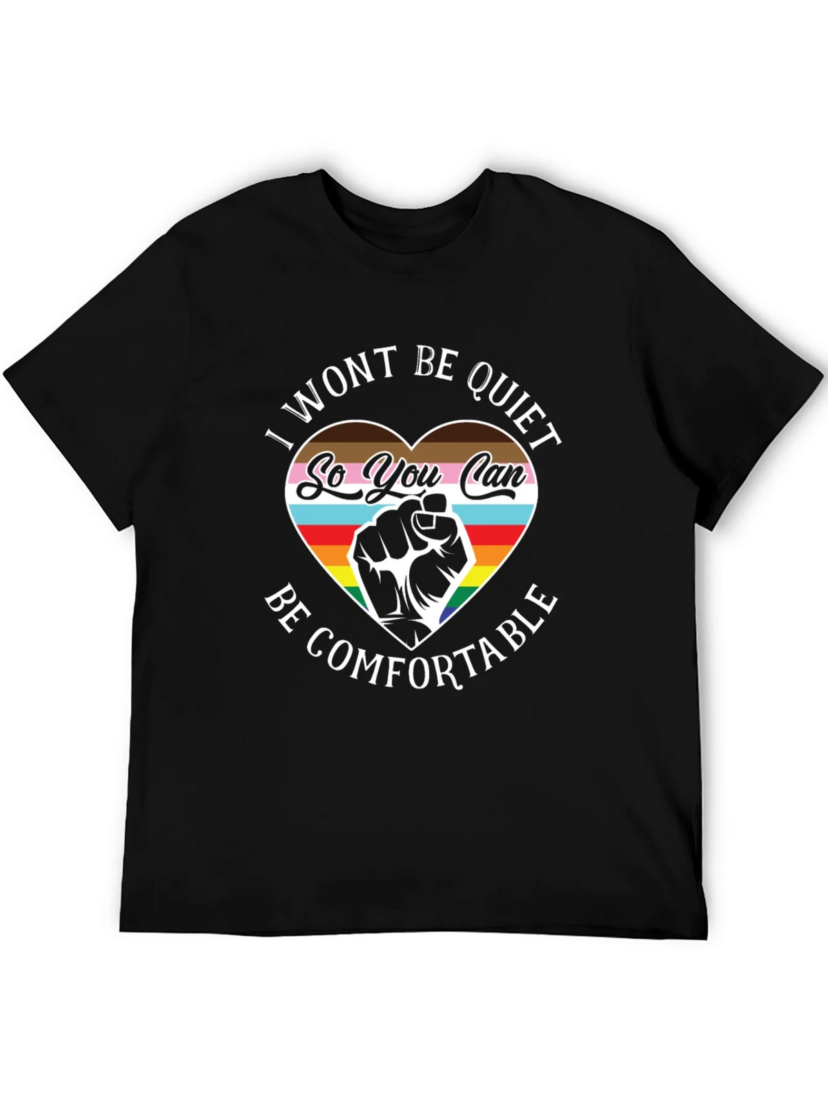 LGBTQ+ Pride T-Shirt - I Wont Be Quiet product image 5