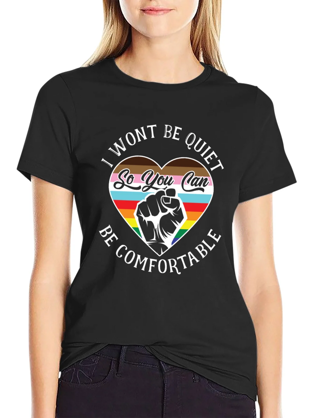 LGBTQ+ Pride T-Shirt - I Wont Be Quiet product image 2