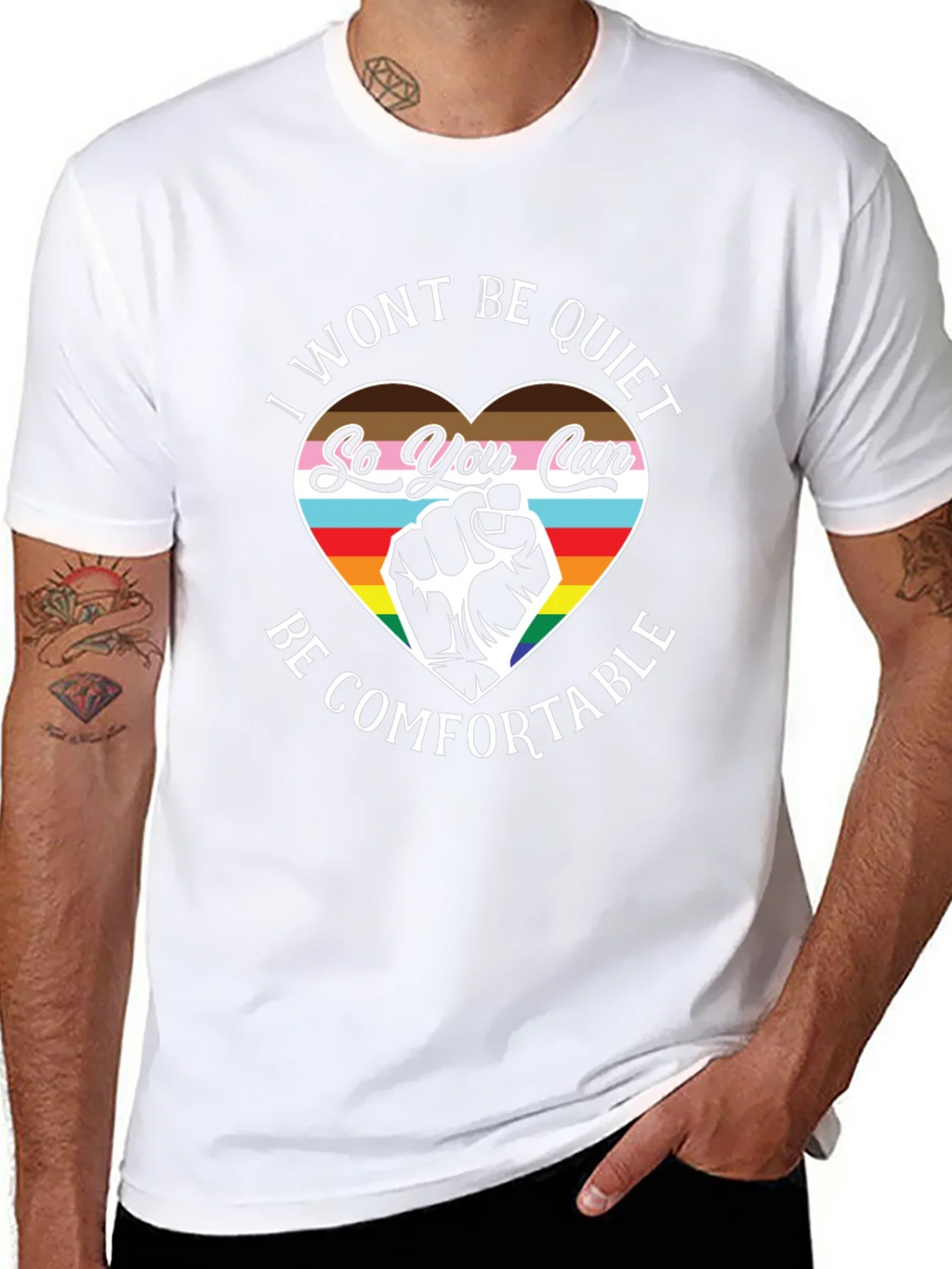 LGBTQ+ Pride T-Shirt - I Wont Be Quiet product image 7
