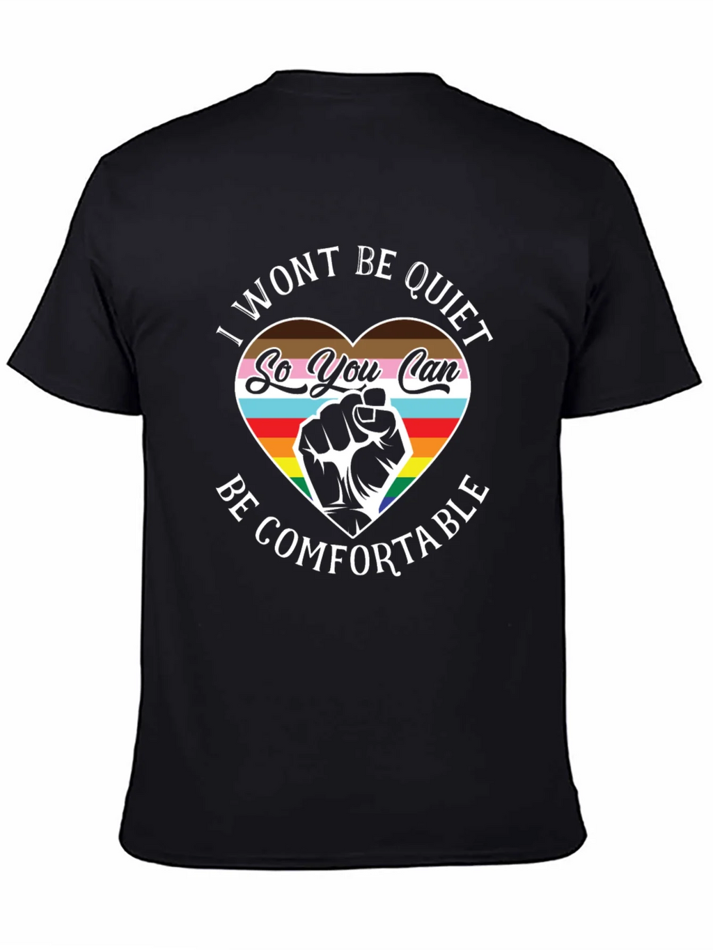 LGBTQ+ Pride T-Shirt - I Wont Be Quiet product image 4