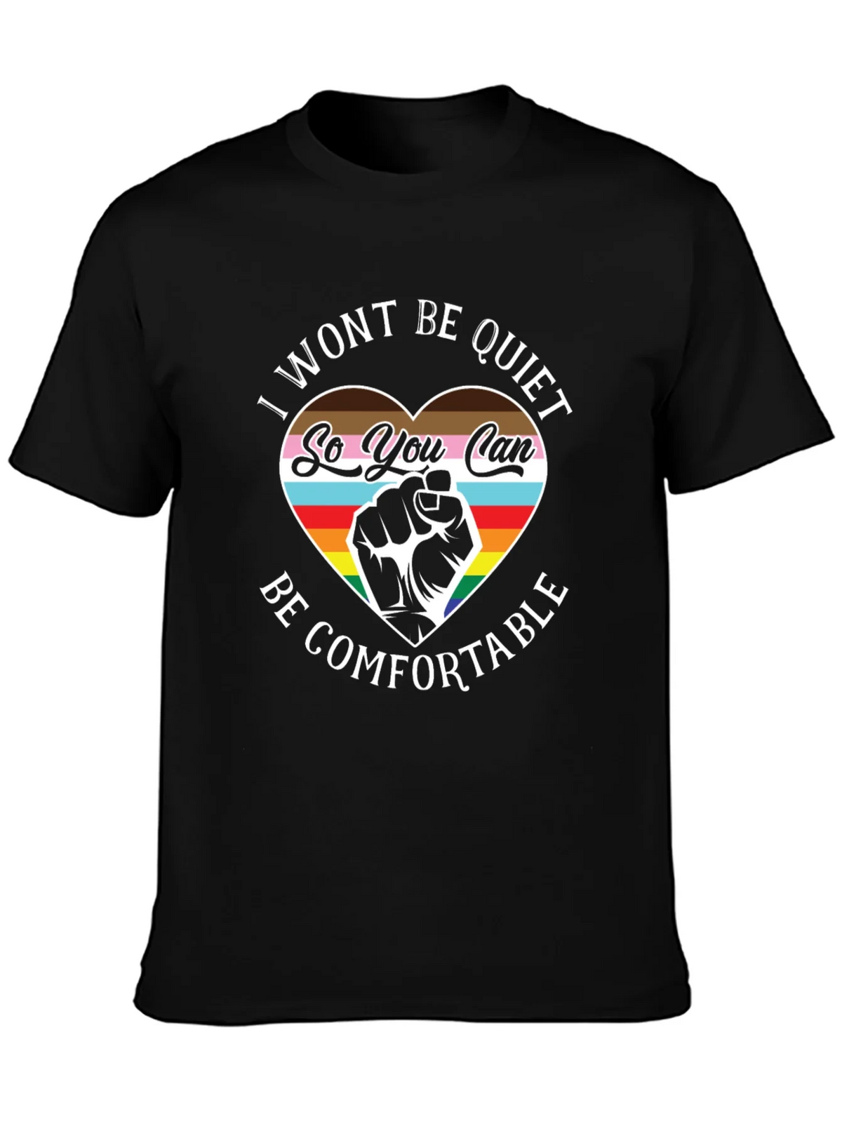 LGBTQ+ Pride T-Shirt - I Wont Be Quiet product image 3