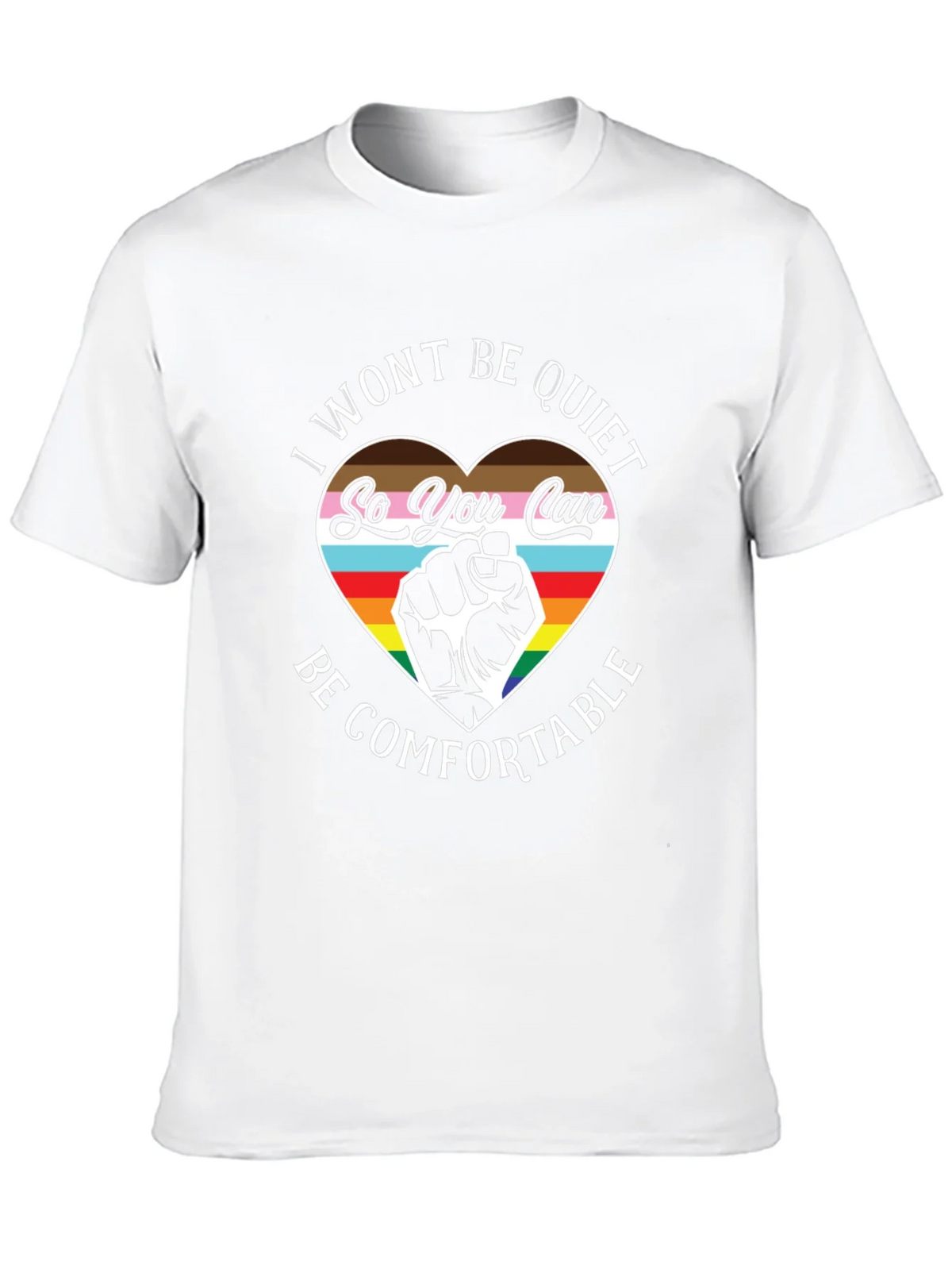 LGBTQ+ Pride T-Shirt - I Wont Be Quiet product image 9
