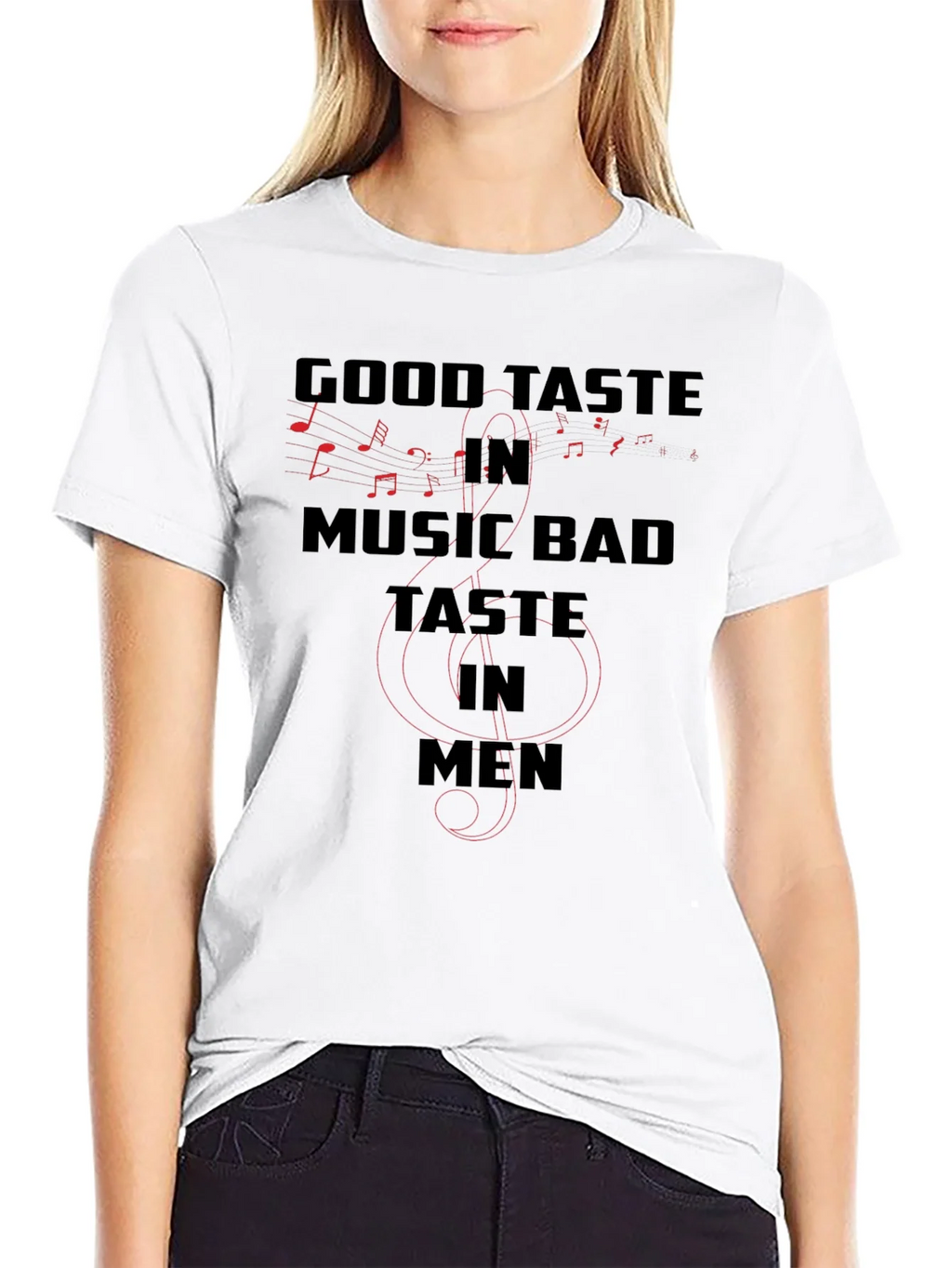 Good Taste in Music Bad in Men T-Shirt product image 8