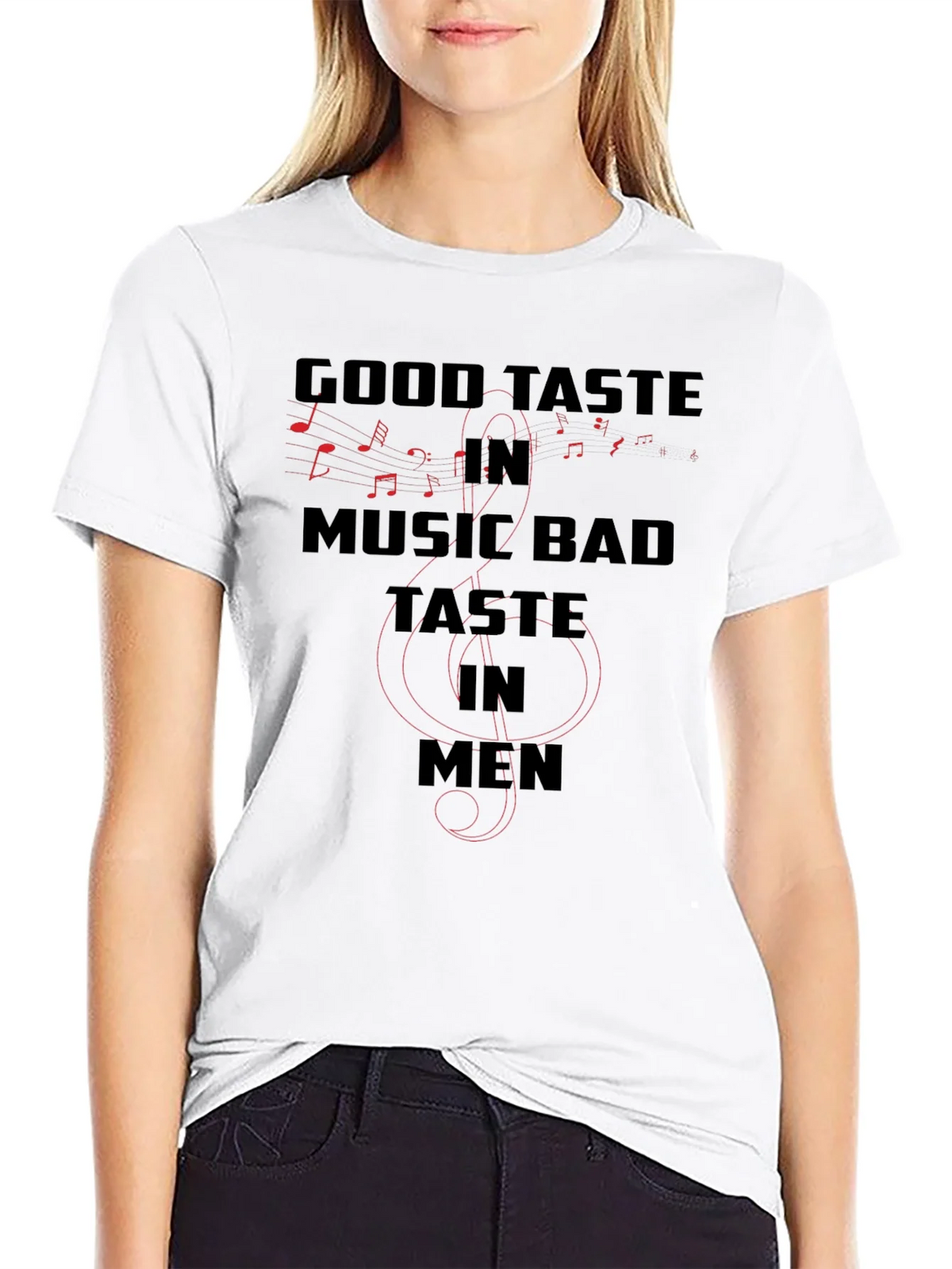Good Taste in Music Bad in Men T-Shirt product image 8