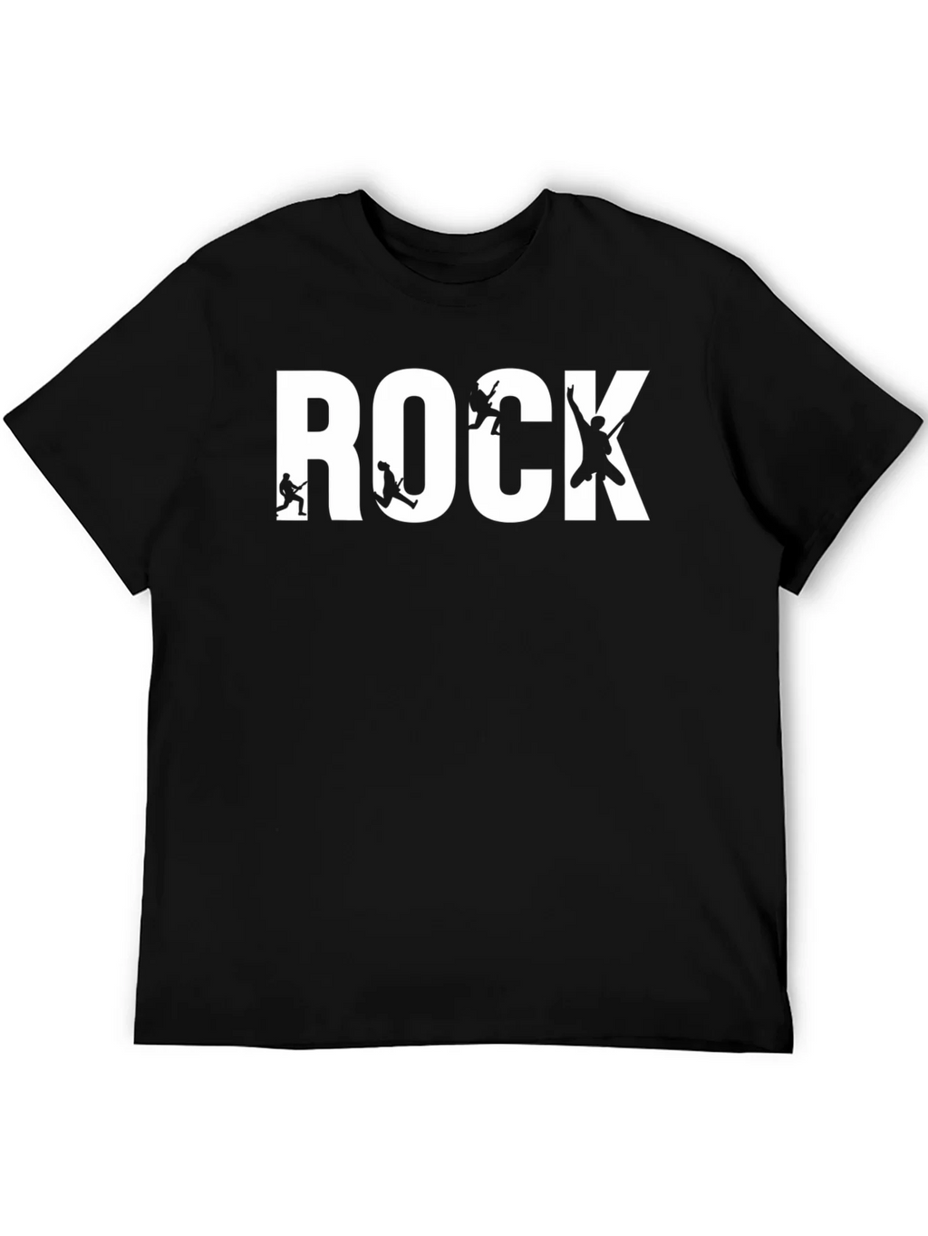 Rock Band T-Shirt - Black Cotton Graphic Tee product image 5