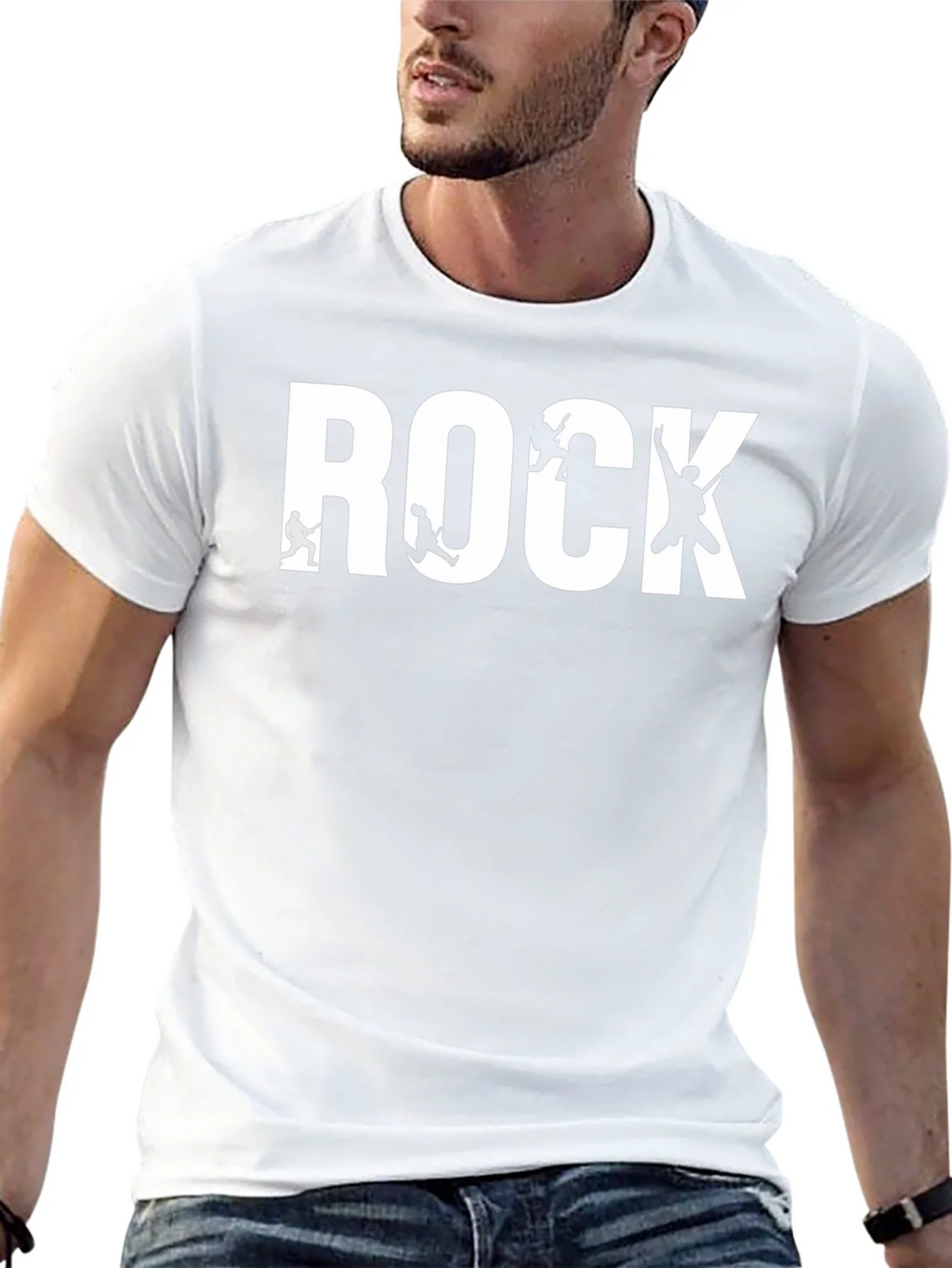 Rock Band T-Shirt - Black Cotton Graphic Tee product image 12