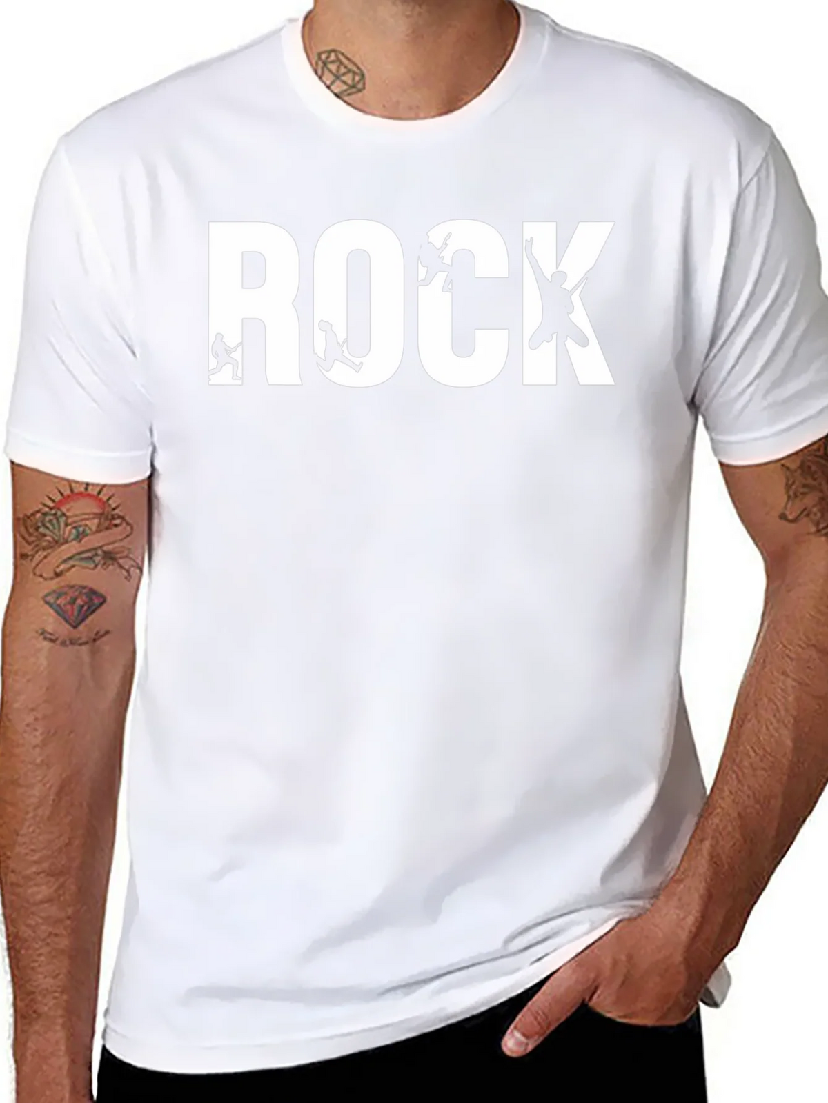 Rock Band T-Shirt - Black Cotton Graphic Tee product image 7