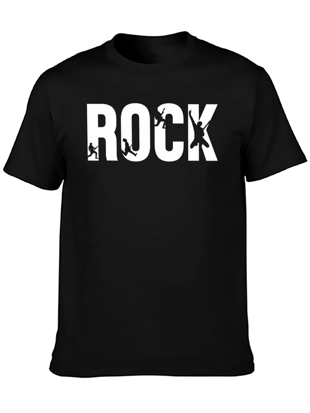 Rock Band T-Shirt - Black Cotton Graphic Tee product image 3