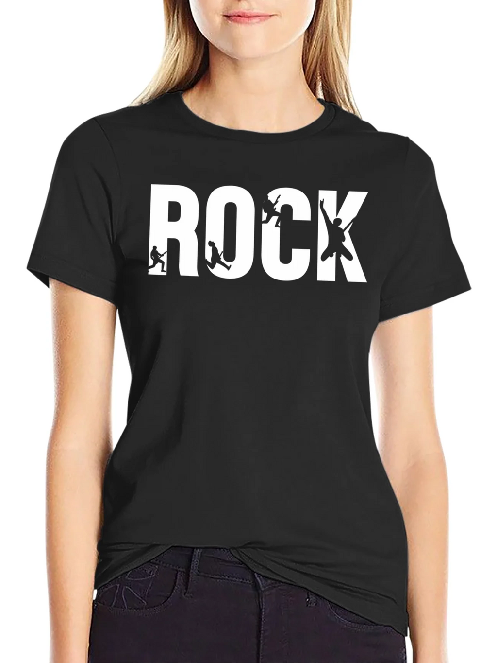 Rock Band T-Shirt - Black Cotton Graphic Tee product image 2