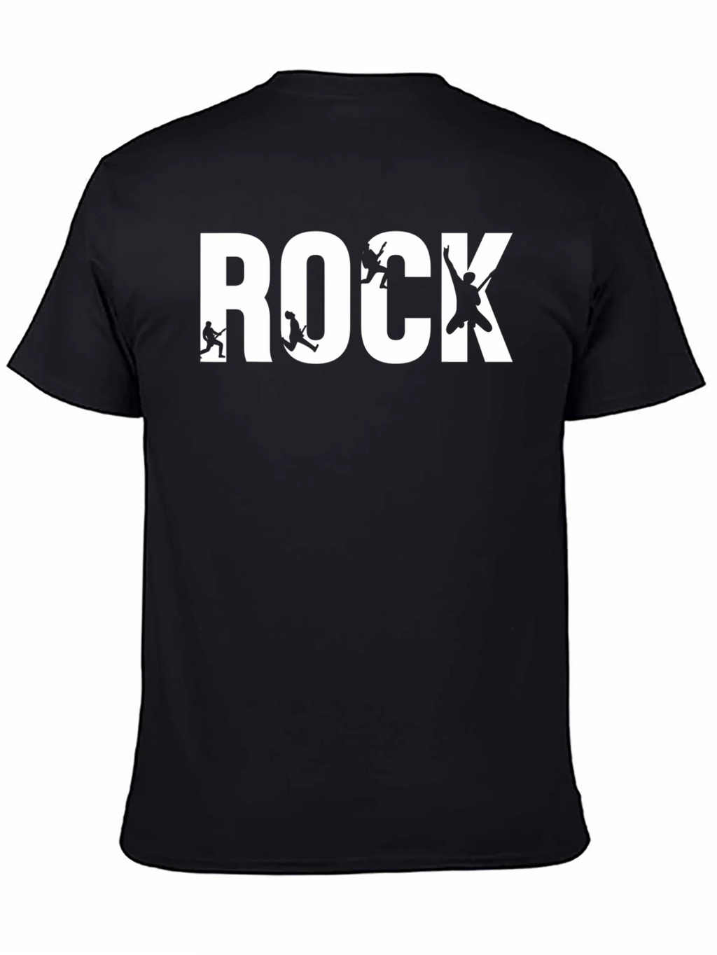 Rock Band T-Shirt - Black Cotton Graphic Tee product image 4