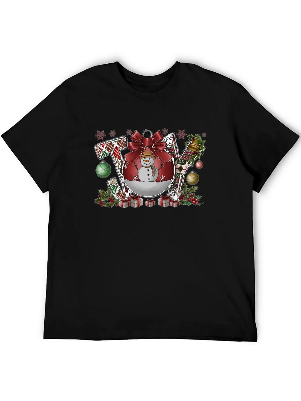 Joy Christmas Graphic Tee - Holiday Shirt product image 5