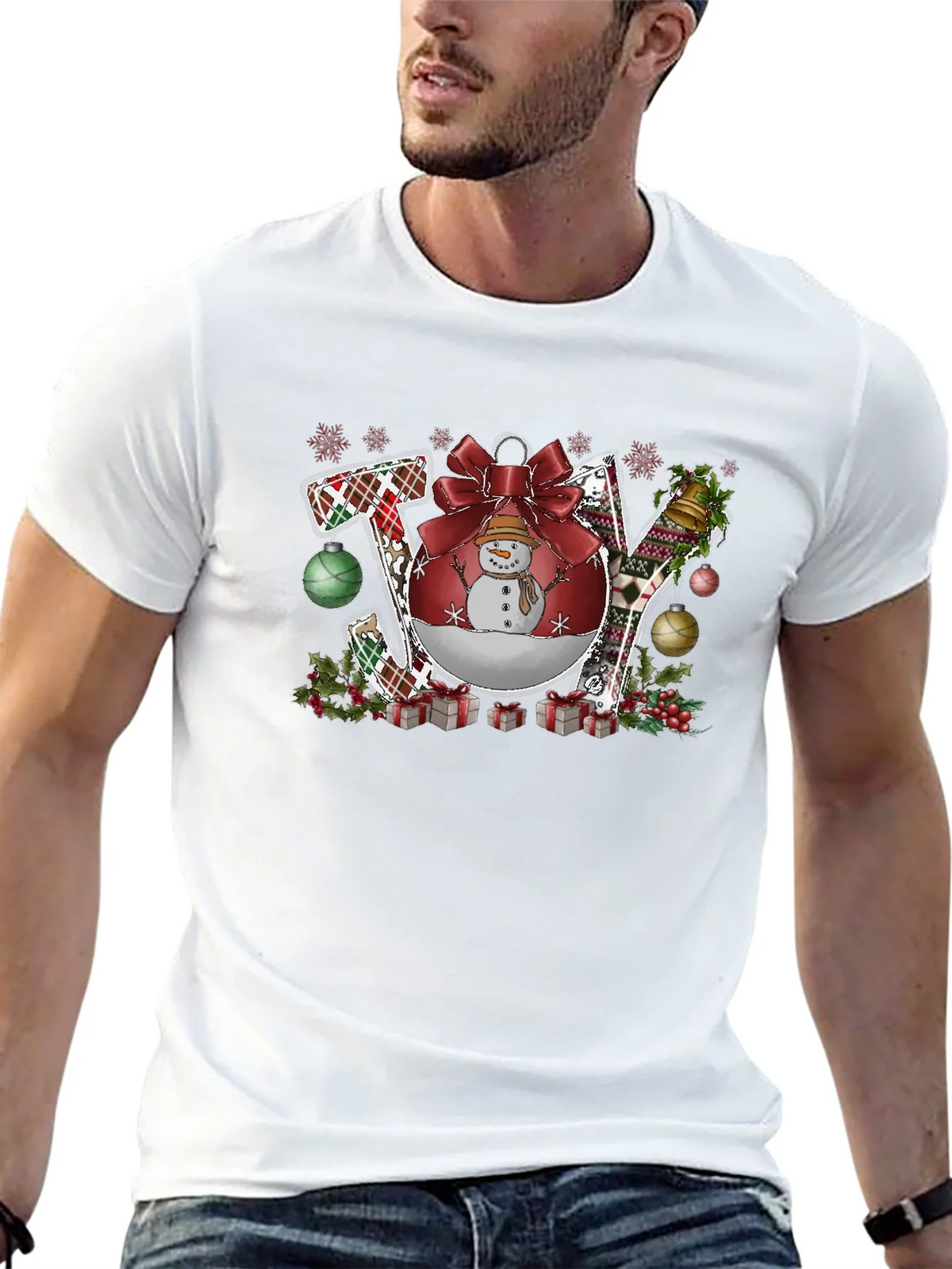 Joy Christmas Graphic Tee - Holiday Shirt product image 12