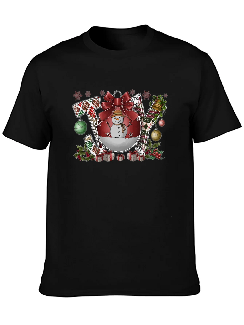 Joy Christmas Graphic Tee - Holiday Shirt product image 3
