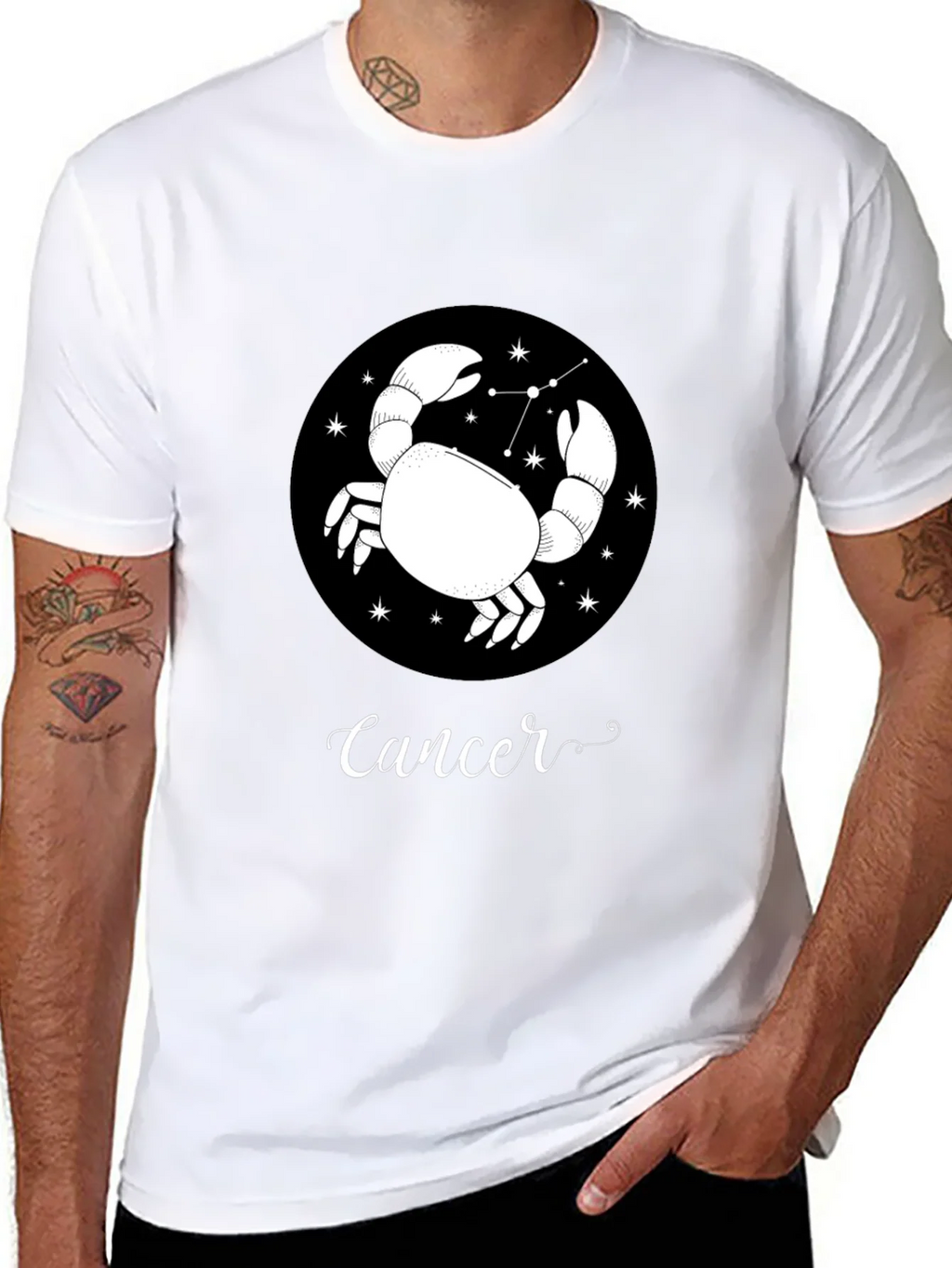 Cancer Zodiac T-Shirt - Black Astrology Tee product image 7