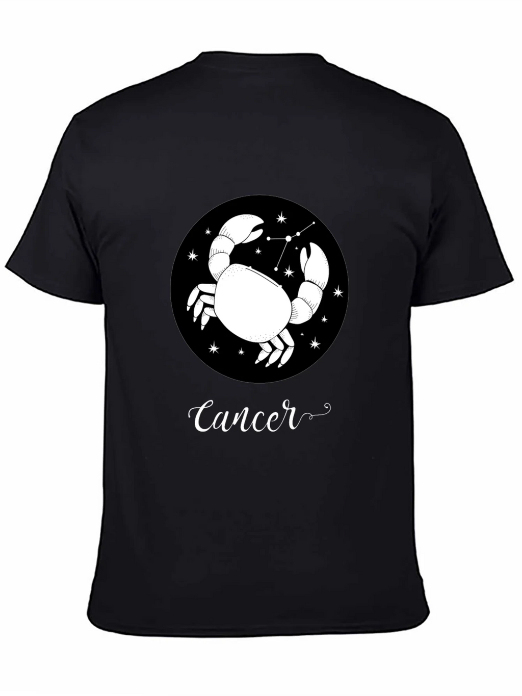 Cancer Zodiac T-Shirt - Black Astrology Tee product image 4