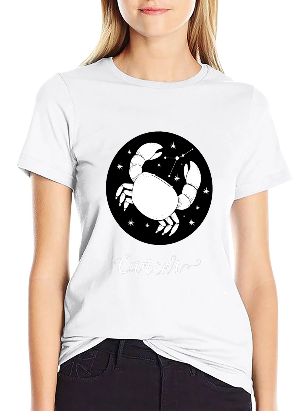 Cancer Zodiac T-Shirt - Black Astrology Tee product image 8