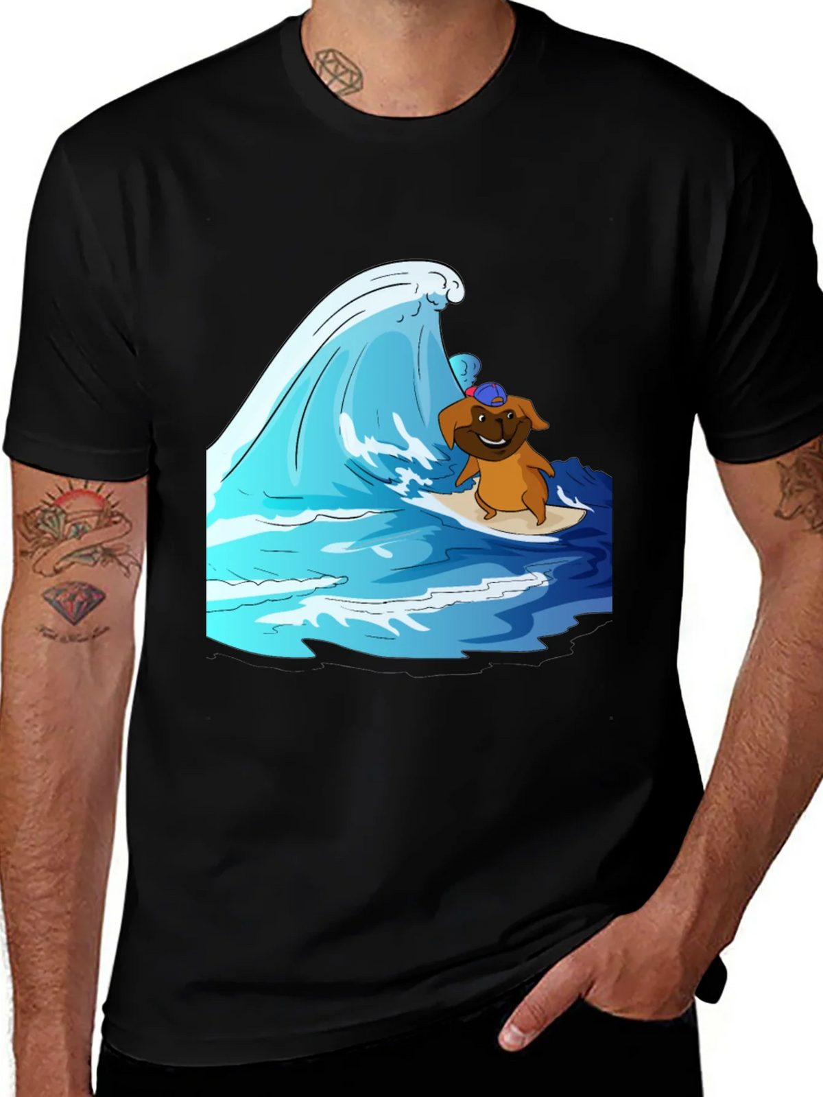 Surfing Dog T-Shirt product image 1
