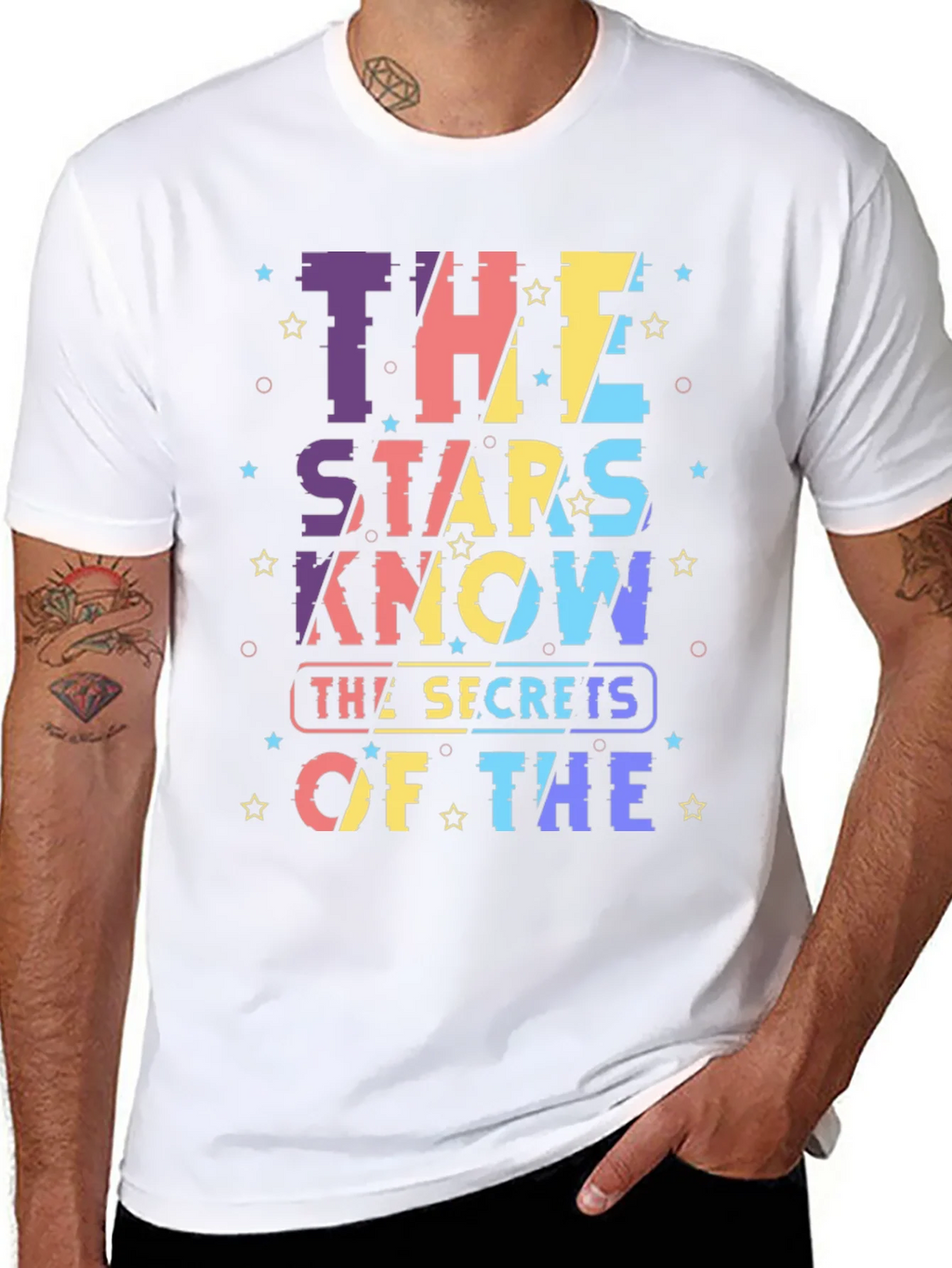 Stars Know Secrets Graphic T-Shirt - Black product image 2