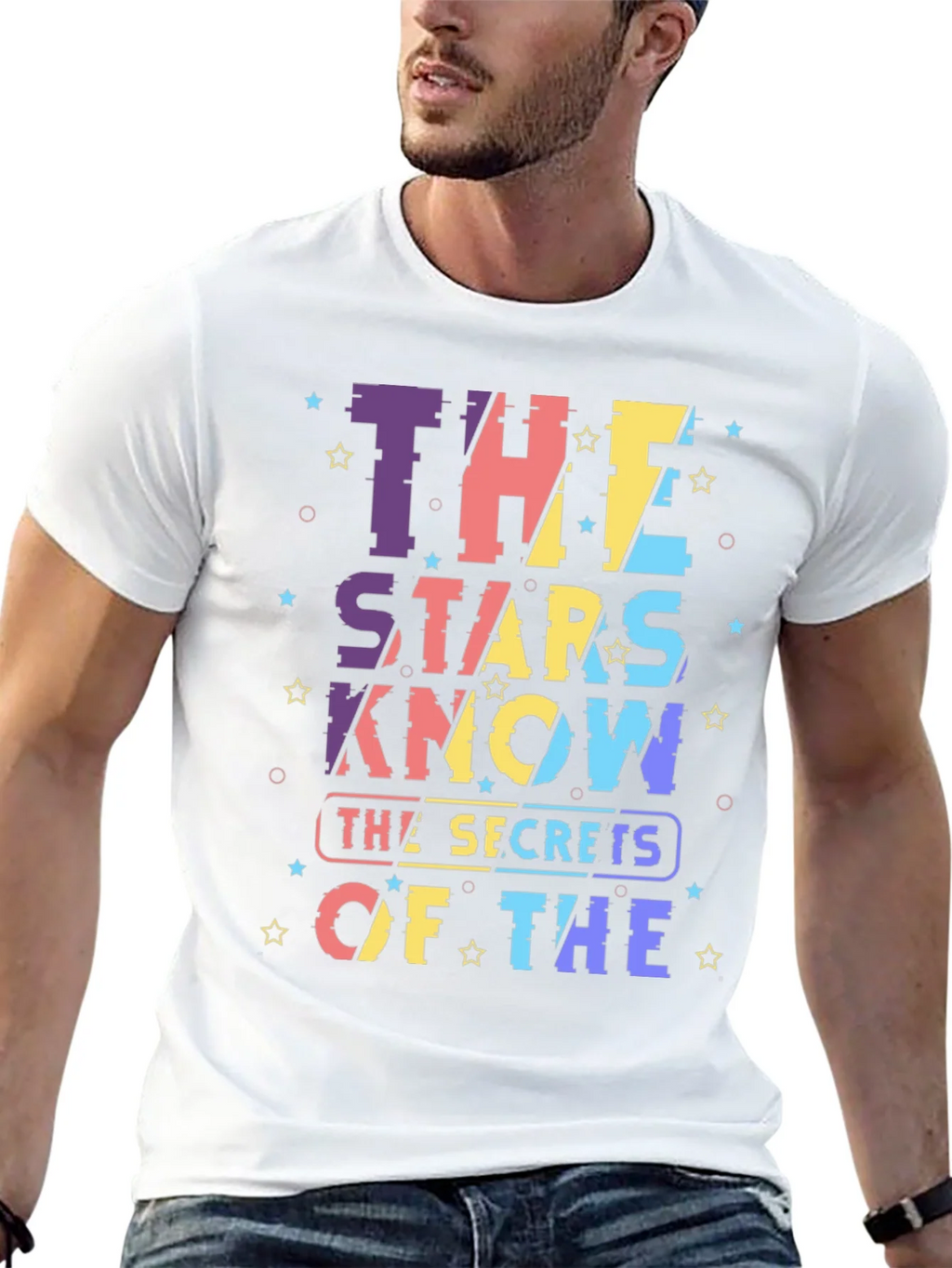 Stars Know Secrets Graphic T-Shirt - Black product image 5