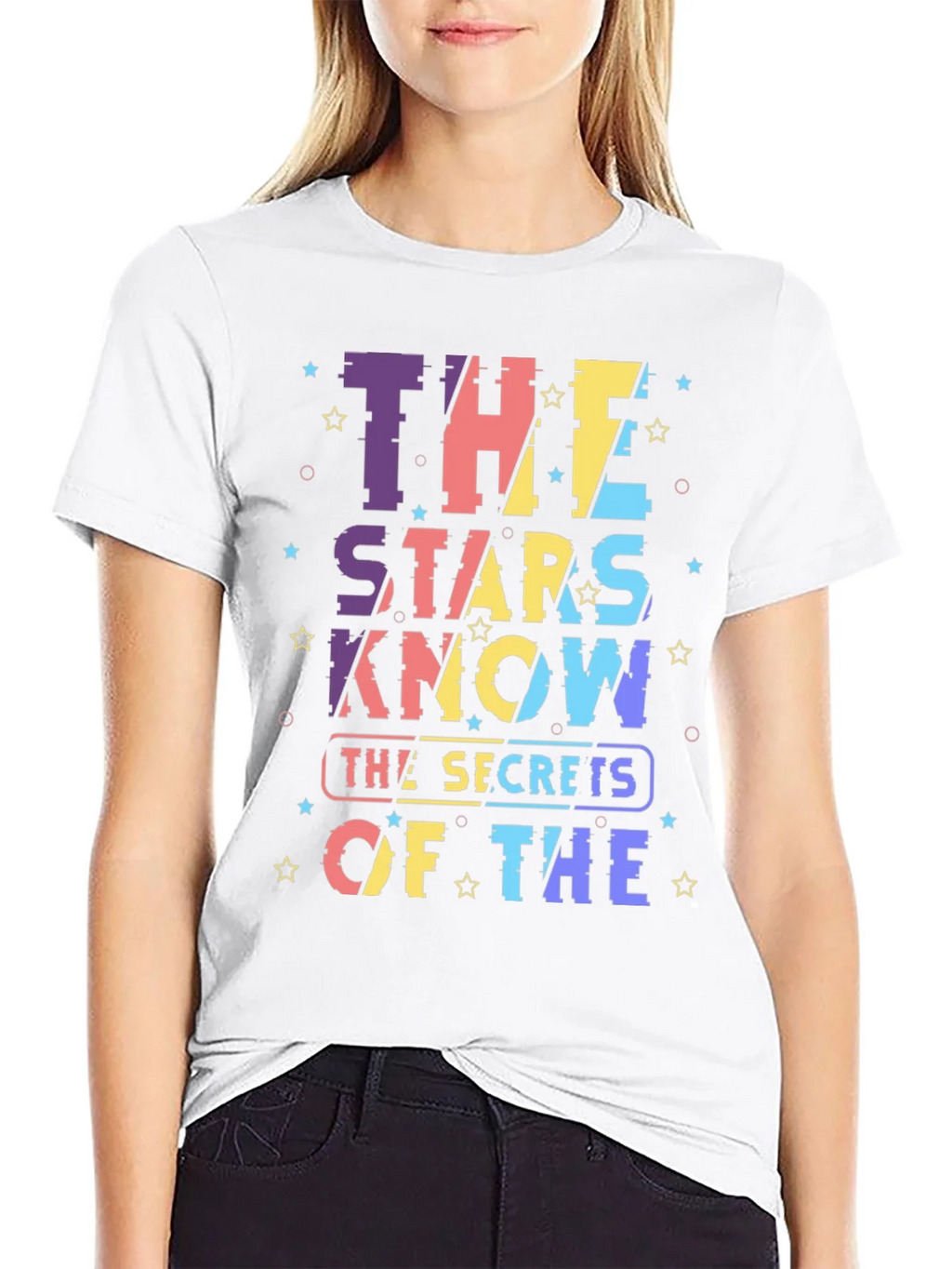 Stars Know Secrets Graphic T-Shirt - Black product image 3