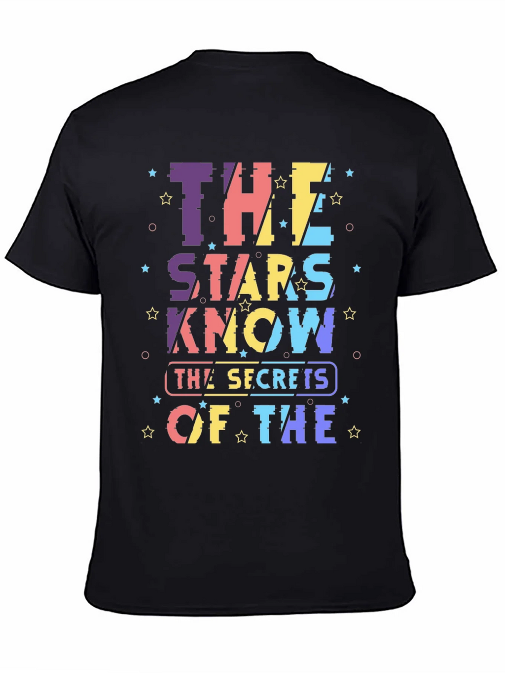 Stars Know Secrets Graphic T-Shirt - Black product image 1