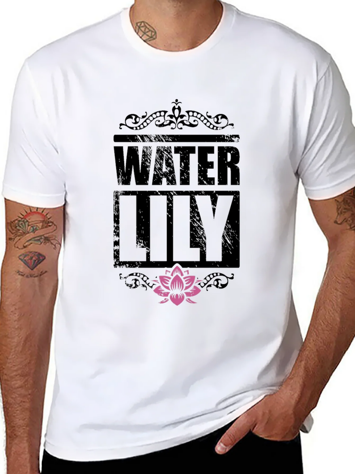 Water Lily Graphic Print T-Shirt product image 7