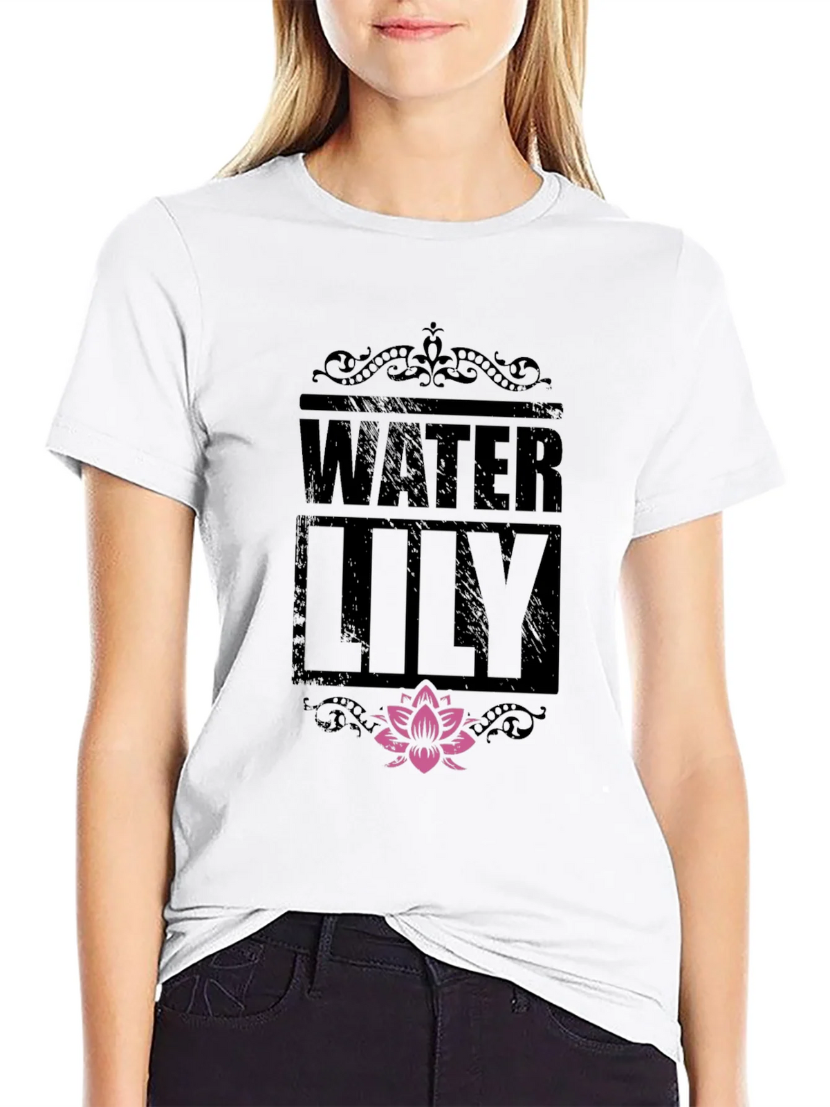 Water Lily Graphic Print T-Shirt product image 8