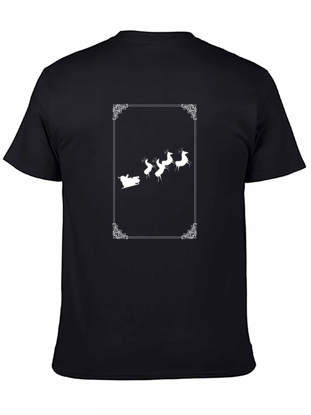 Christmas Reindeer Sleigh Graphic Tee product image 4