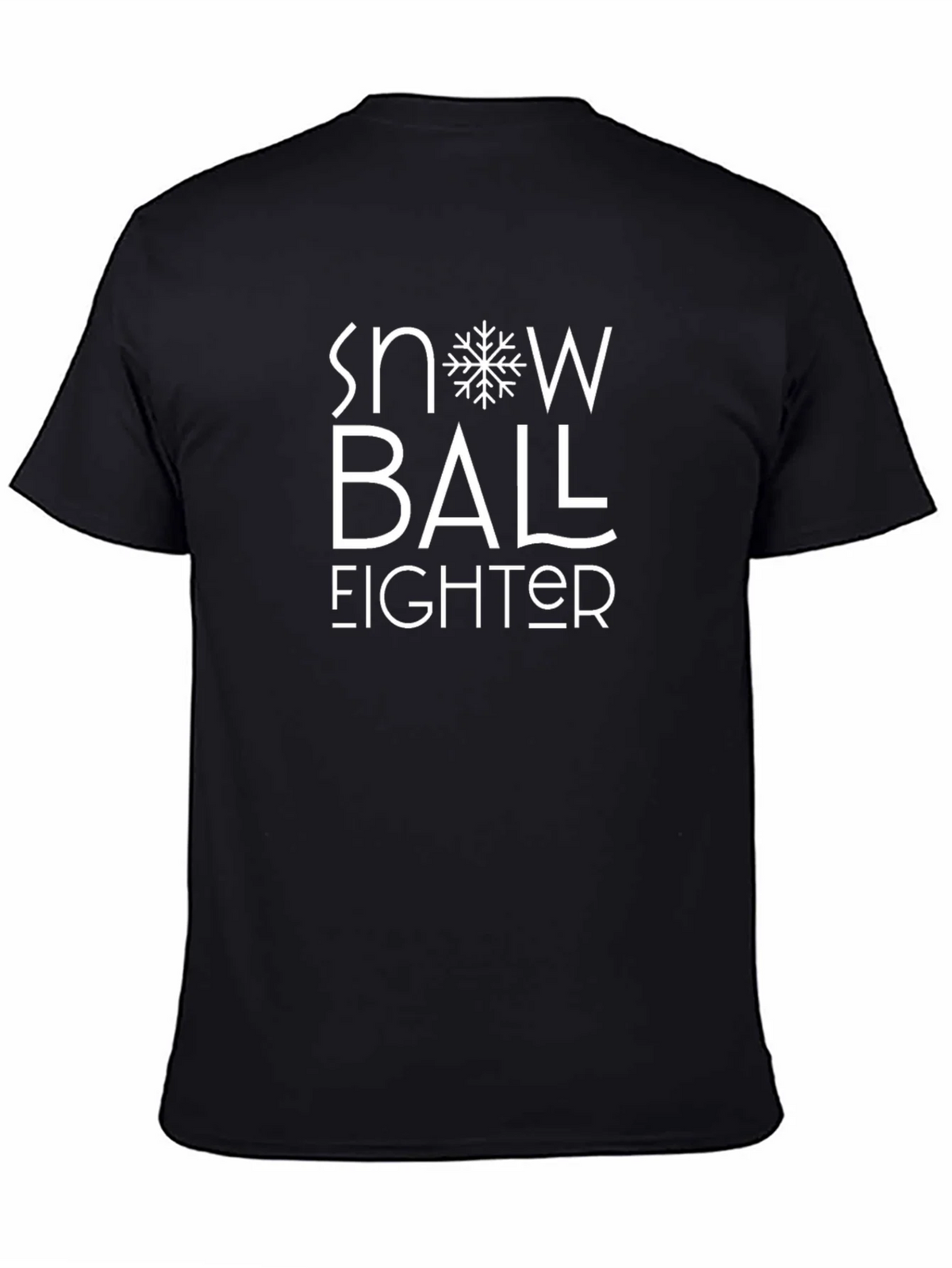 Snowball Fighter Black Graphic Tee product image 4