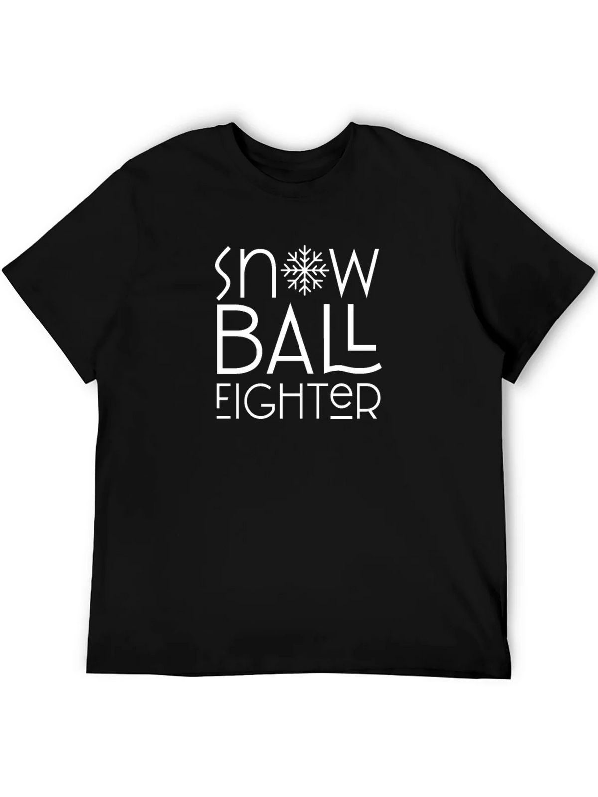 Snowball Fighter Black Graphic Tee product image 5