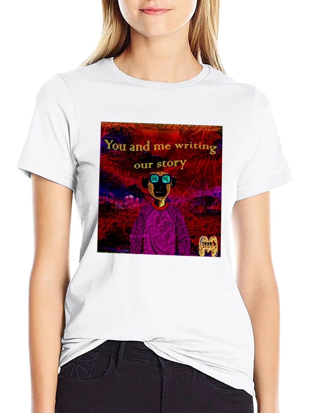 Unique Graphic T-Shirt - You and Me Writing Our Story product image 8