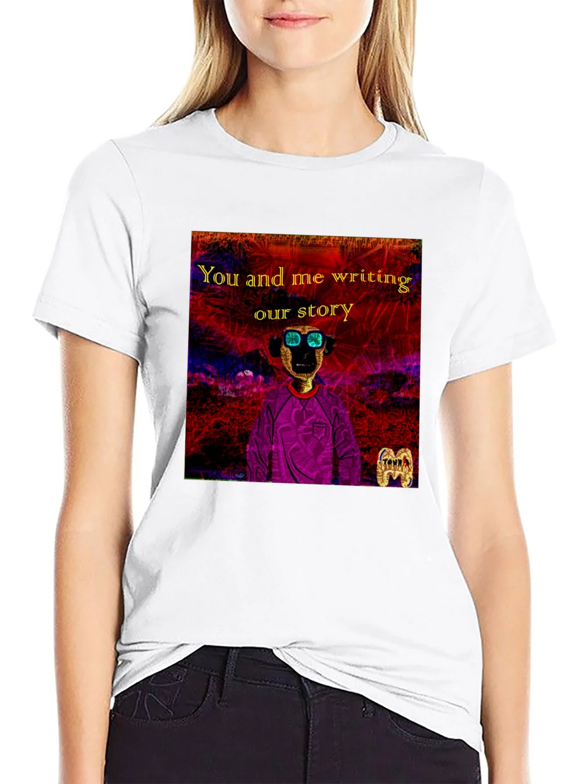 Unique Graphic T-Shirt - You and Me Writing Our Story product image 8