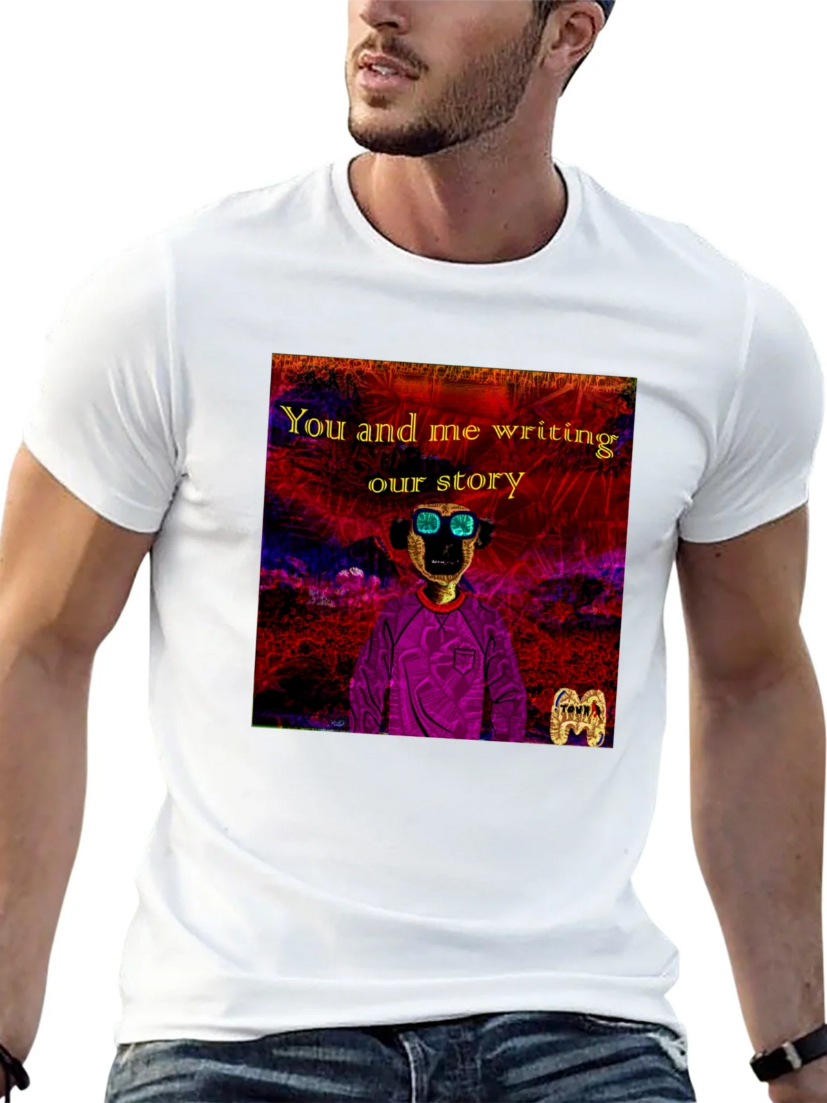 Unique Graphic T-Shirt - You and Me Writing Our Story product image 12