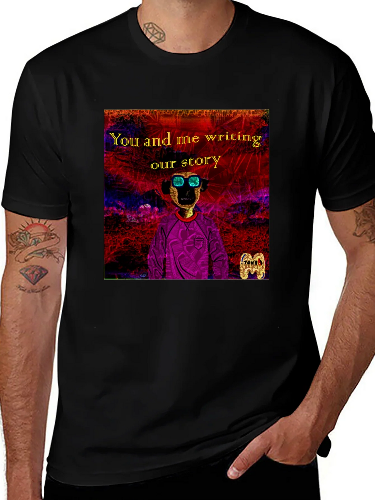 Unique Graphic T-Shirt - You and Me Writing Our Story product image 1