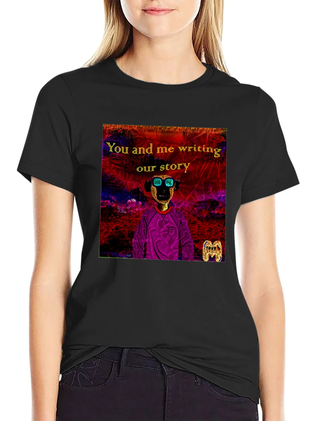 Unique Graphic T-Shirt - You and Me Writing Our Story product image 2