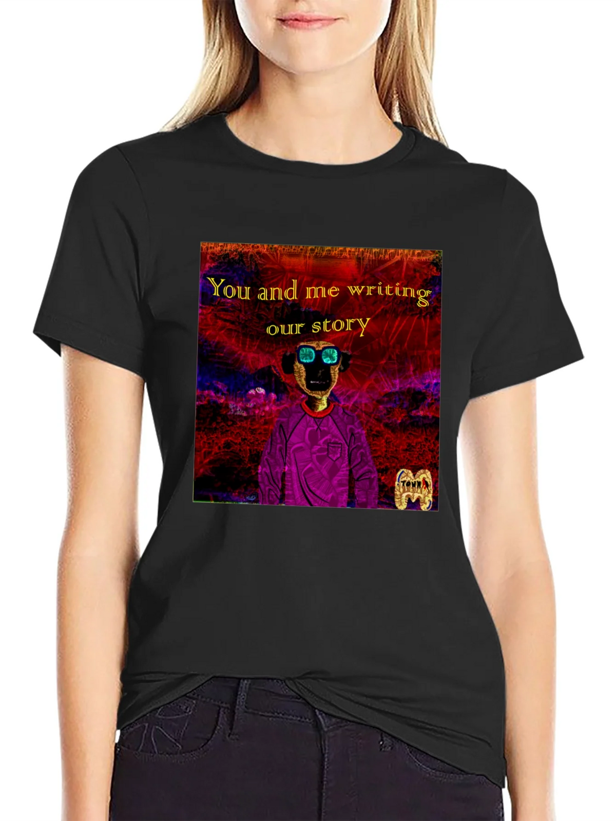 Unique Graphic T-Shirt - You and Me Writing Our Story product image 2