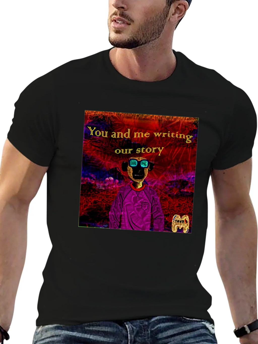 Unique Graphic T-Shirt - You and Me Writing Our Story product image 6