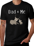 Dad & Me Deer Graphic Tee - Black Cotton product image 1