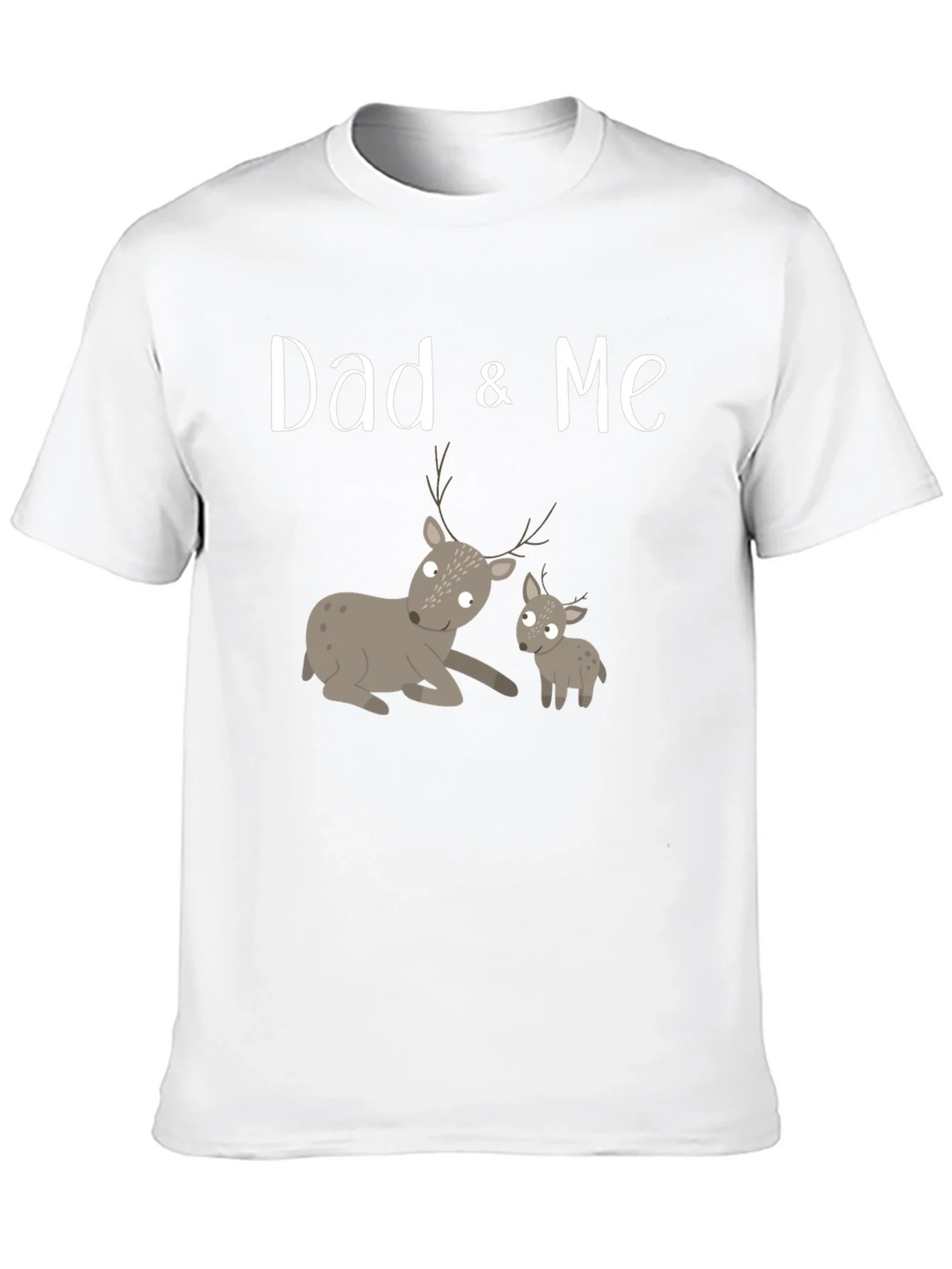 Dad & Me Deer Graphic Tee - Black Cotton product image 9