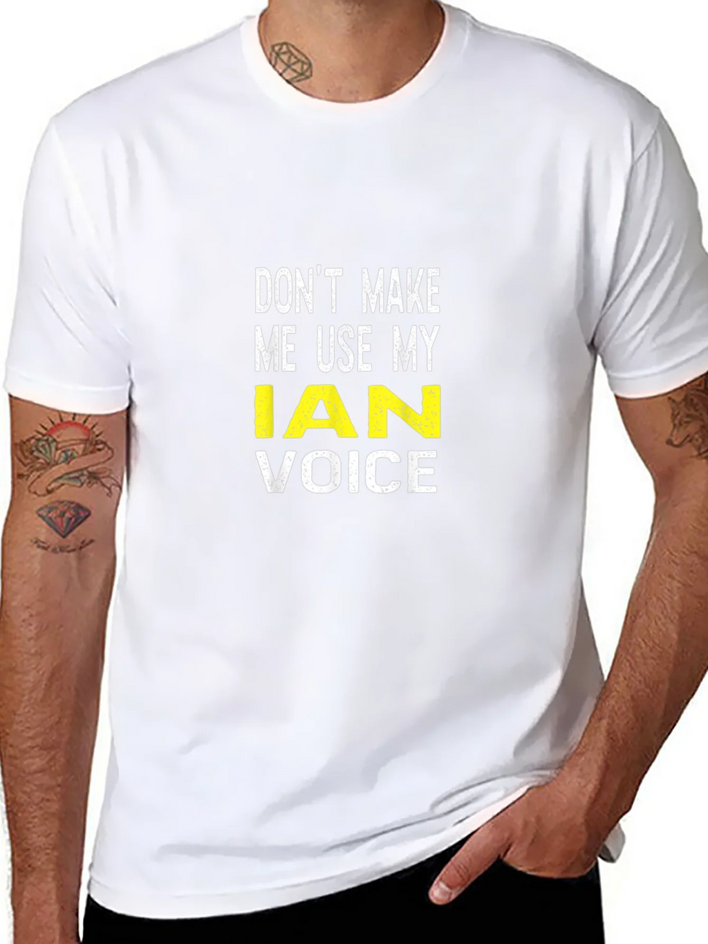 Dont Make Me Use My Ian Voice T-Shirt product image 7