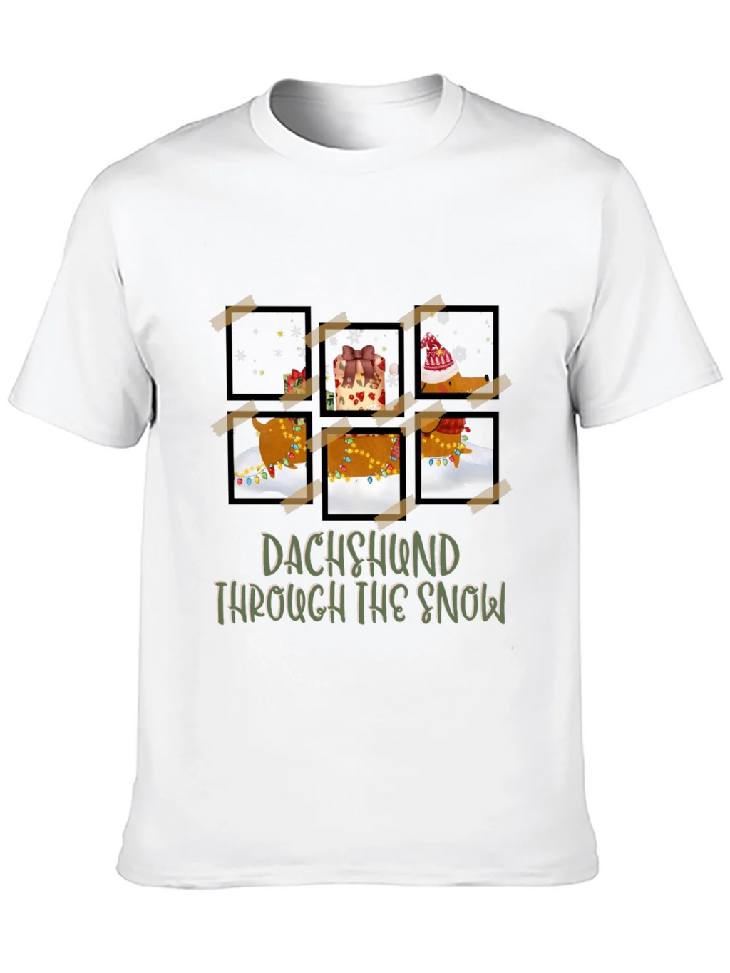 Dachshund Through The Snow Graphic Tee product image 9