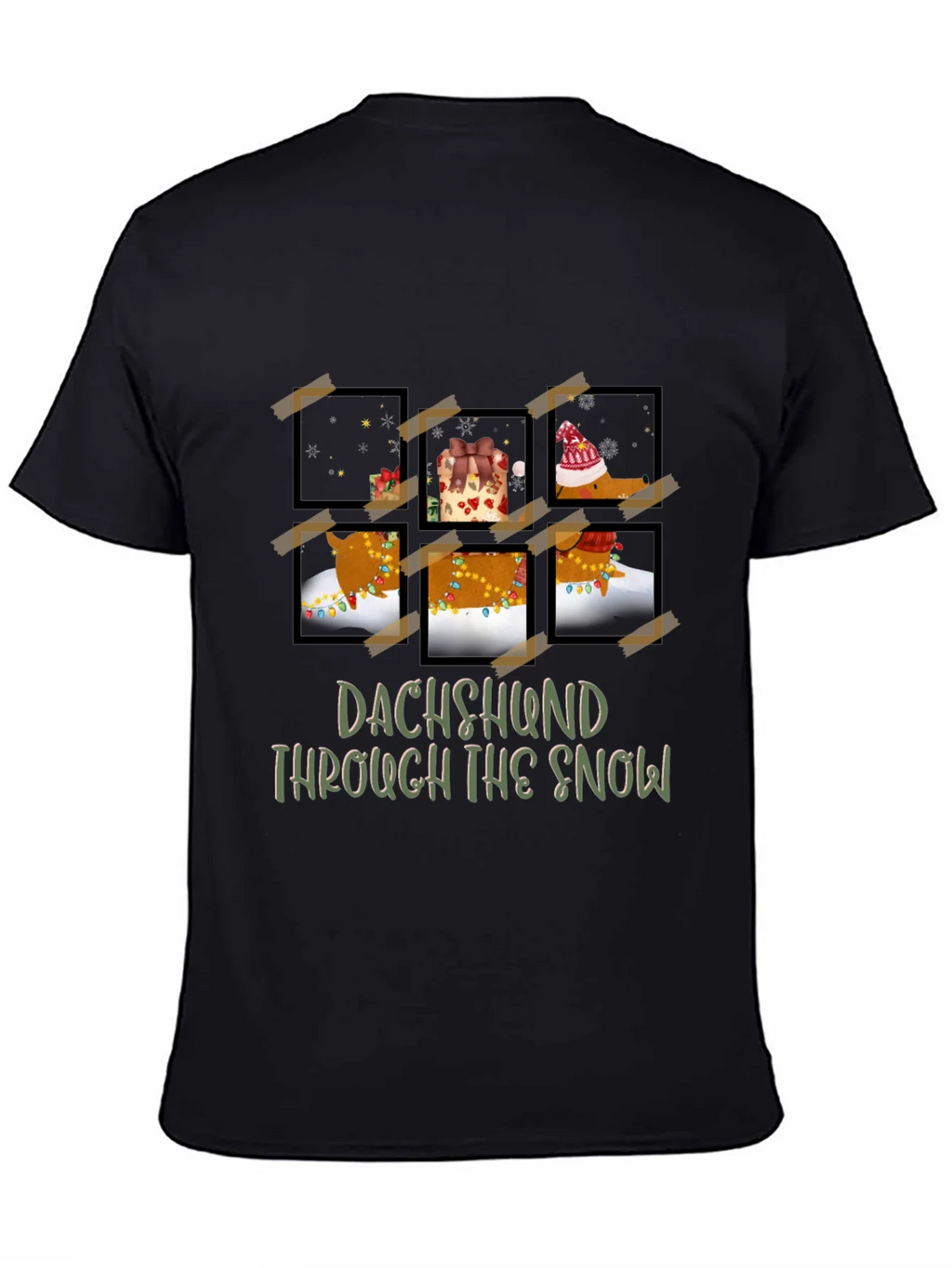 Dachshund Through The Snow Graphic Tee product image 4