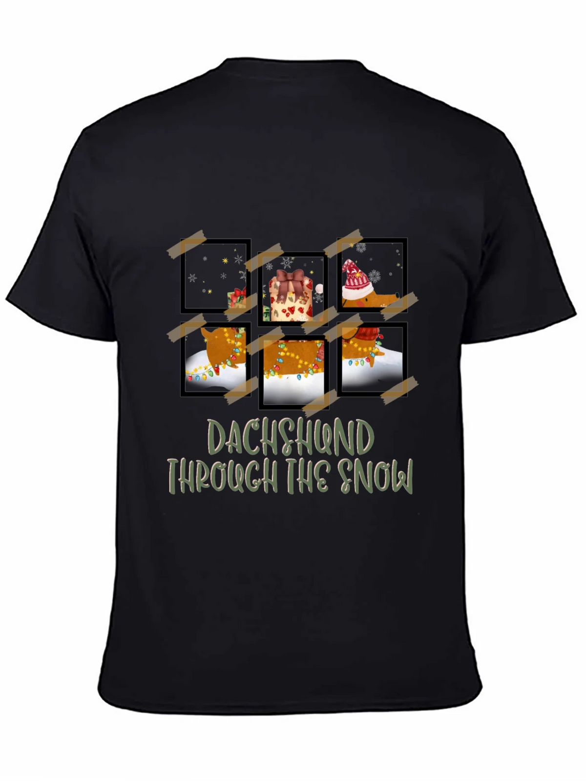 Dachshund Through The Snow Graphic Tee product image 4