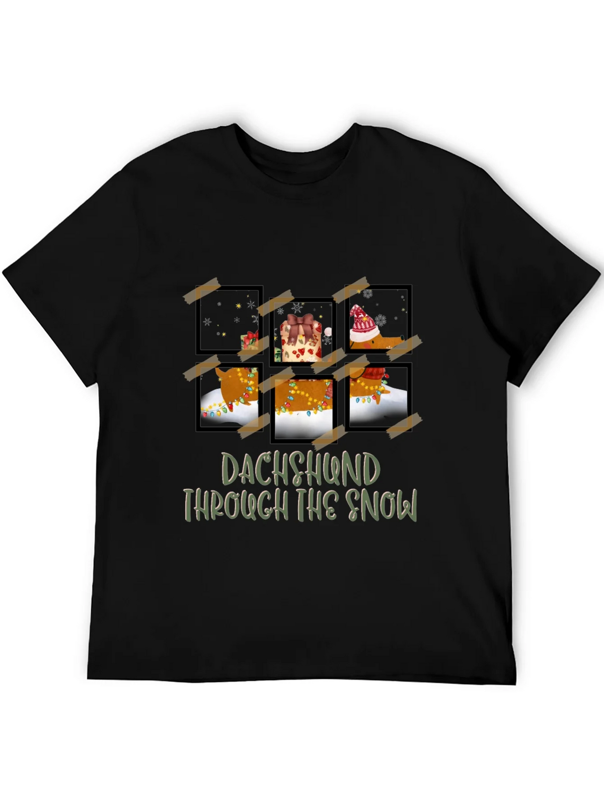 Dachshund Through The Snow Graphic Tee product image 5