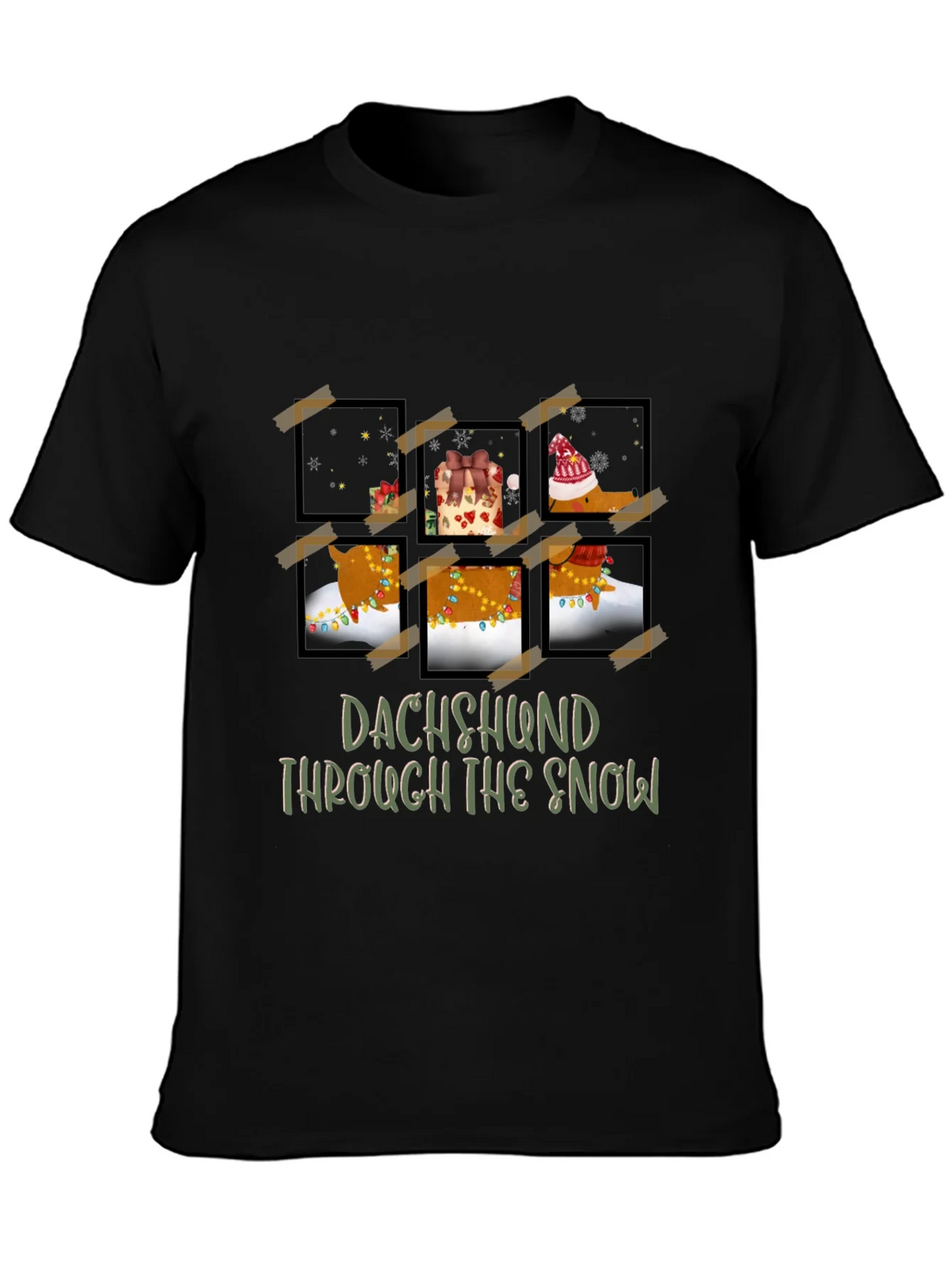 Dachshund Through The Snow Graphic Tee product image 3