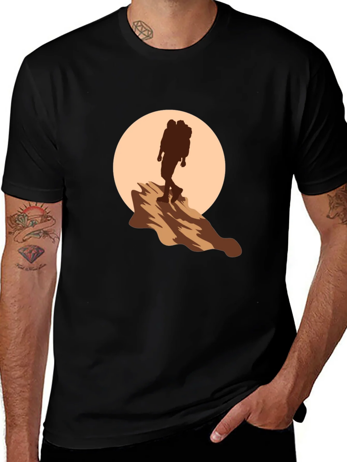 Hiking Silhouette Graphic Tee - Adventure Ready product image 1