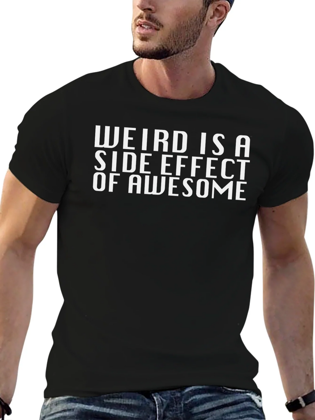 Weird is a Side Effect of Awesome Graphic Tee product image 6