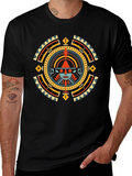 Aztec Sun Graphic T-Shirt - Black product image 1