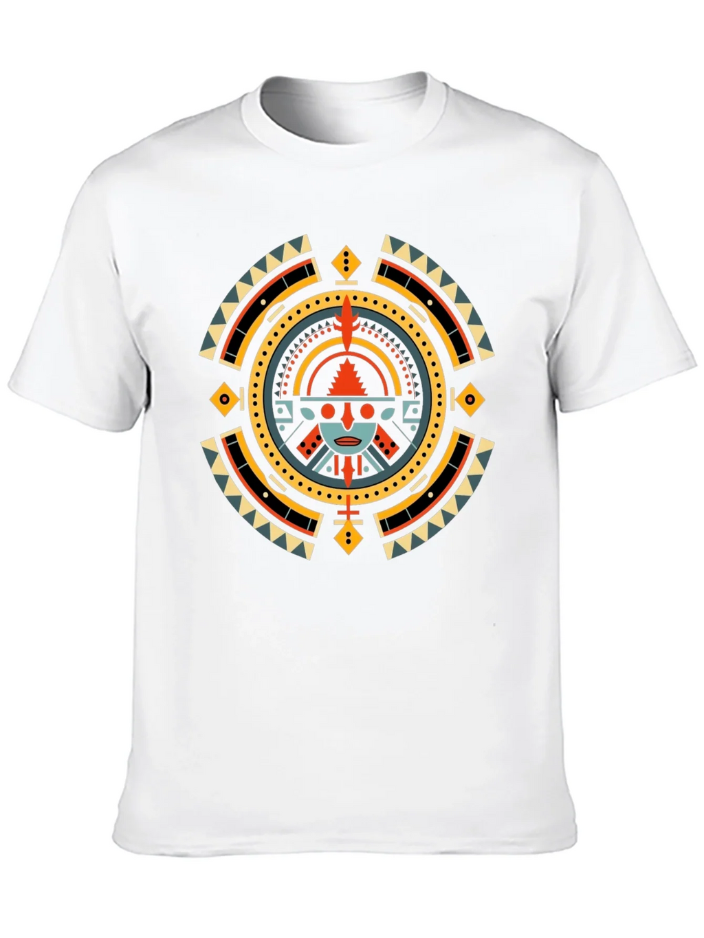 Aztec Sun Graphic T-Shirt - Black product image 9